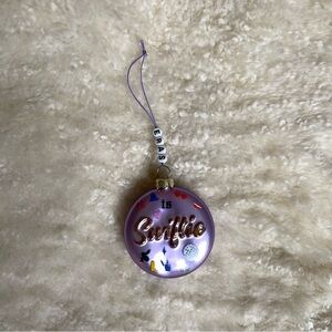 Taylor Swift Swiftie Glass Ornament